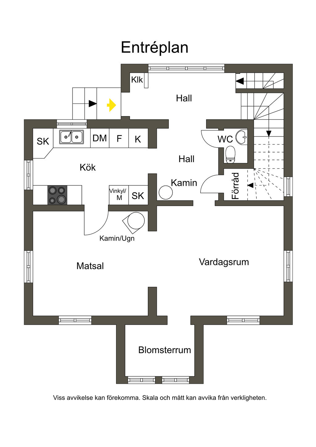 Entréplan, skiss
