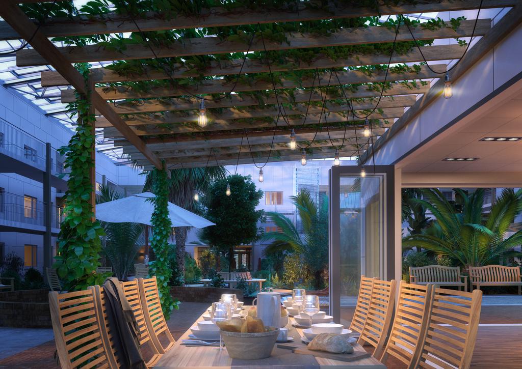 Trivsamt för umgänge i gårdshuset