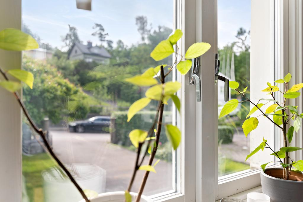 Utsikt från bostadens köksfönster