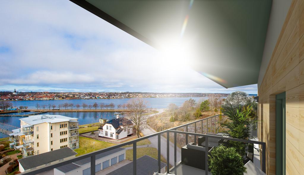 Vy från terrass mot väst