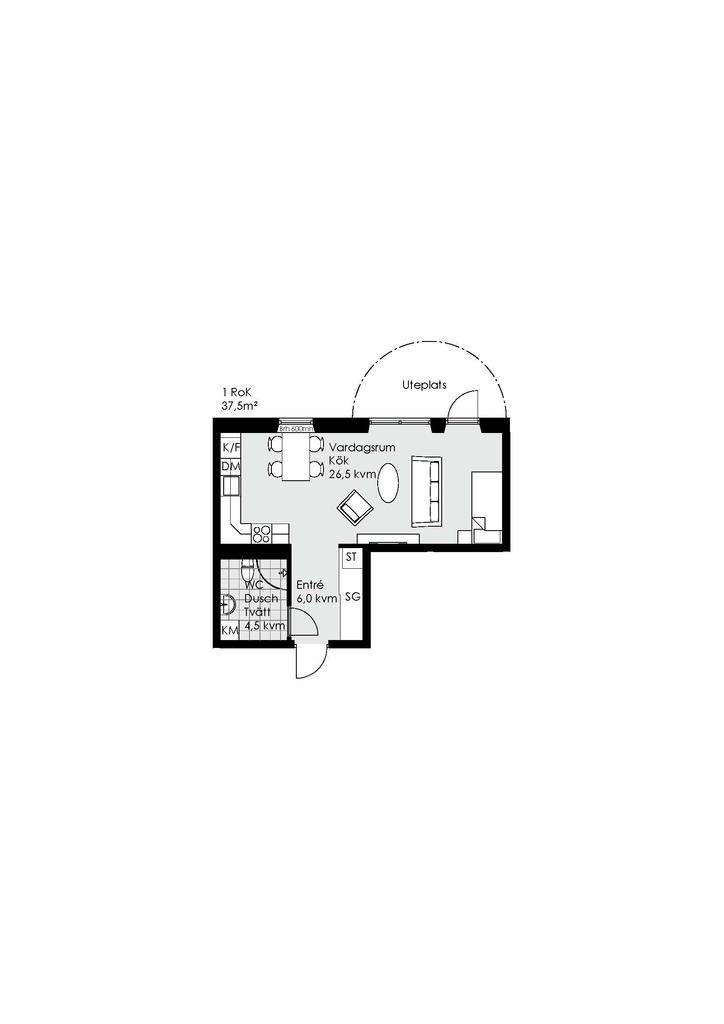Planritning, uteplats