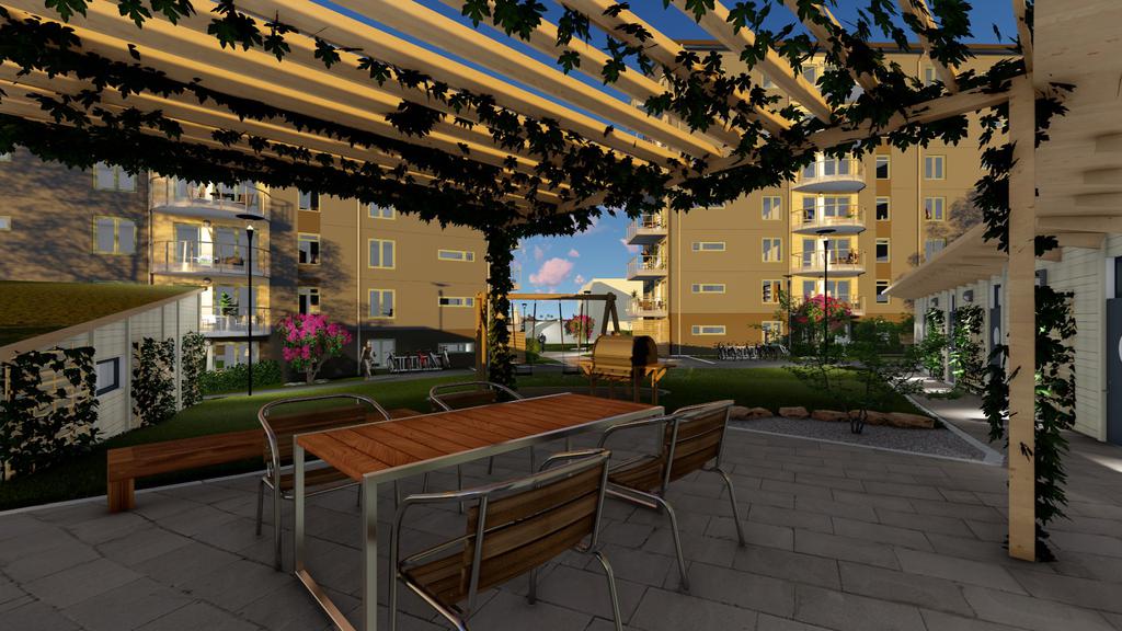 Pergola-kvällsvy