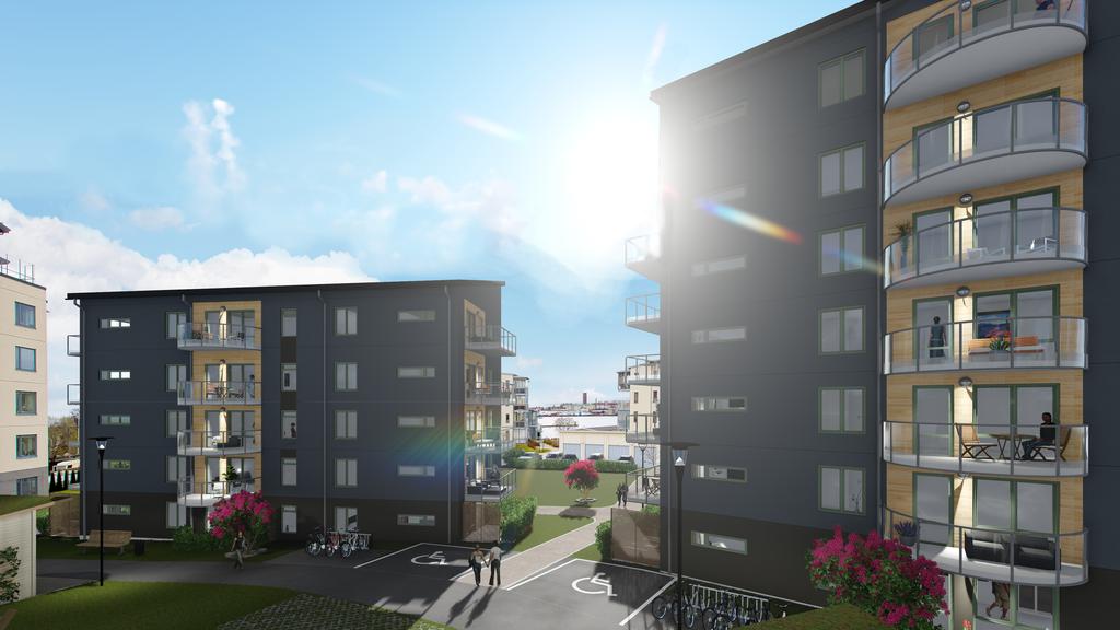Vy över huset från baksidan