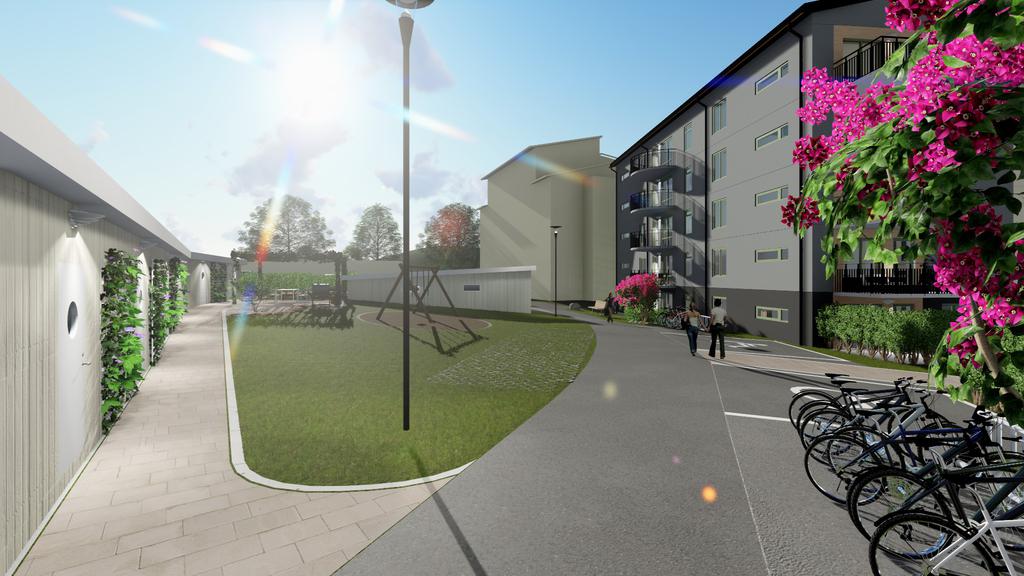 Förråd på innergården
