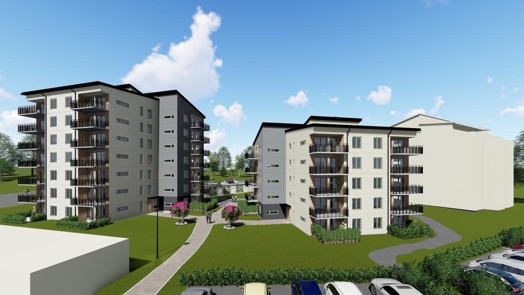 Nybyggda lägenheter men direkt närhet till vattnet