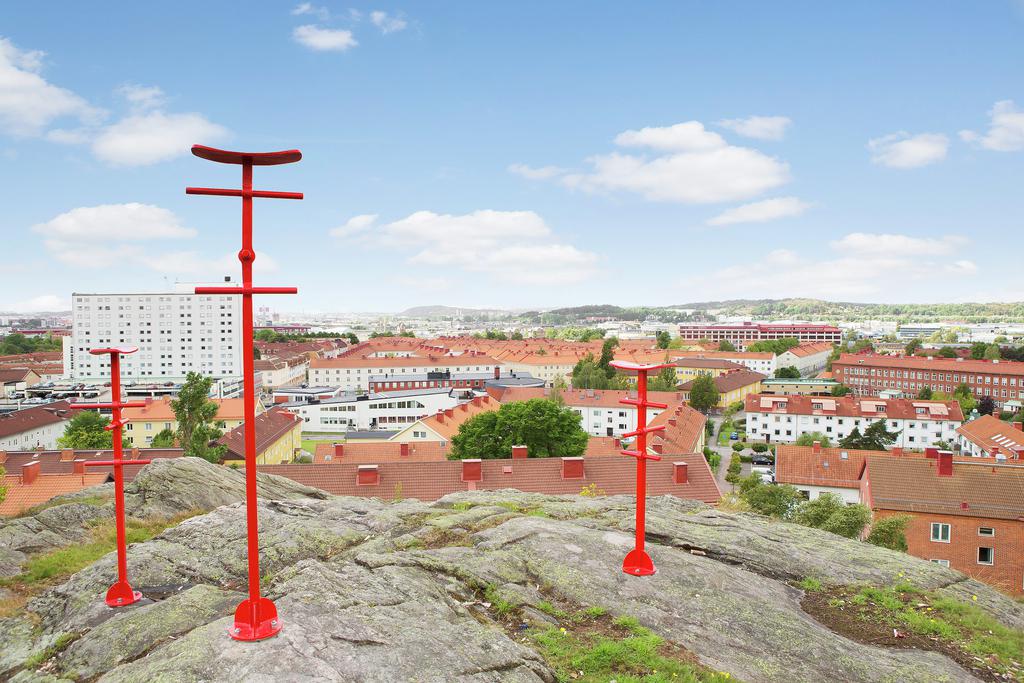 Utsikt från berg över Gamlestaden