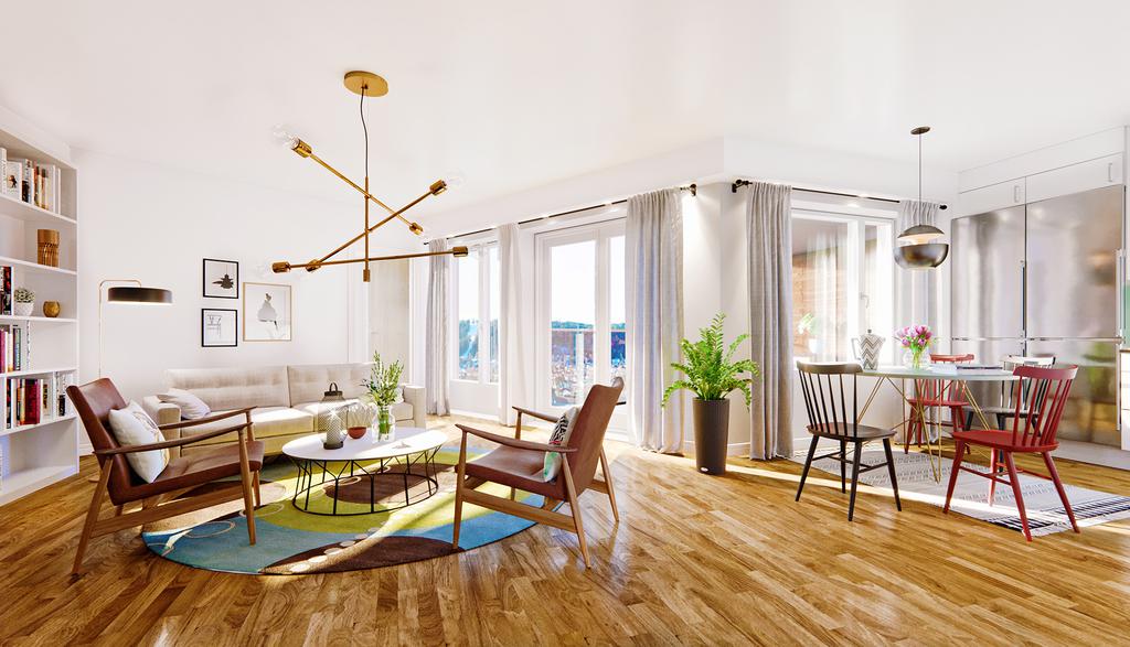 Illustration vardagsrum