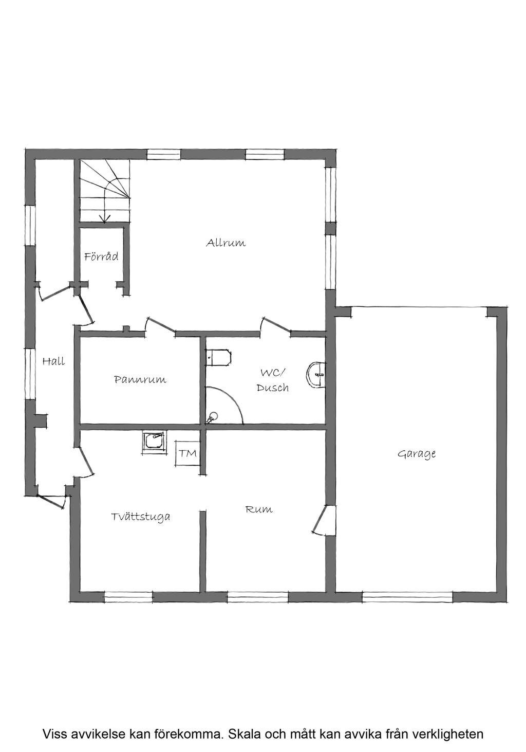 Planritning källare