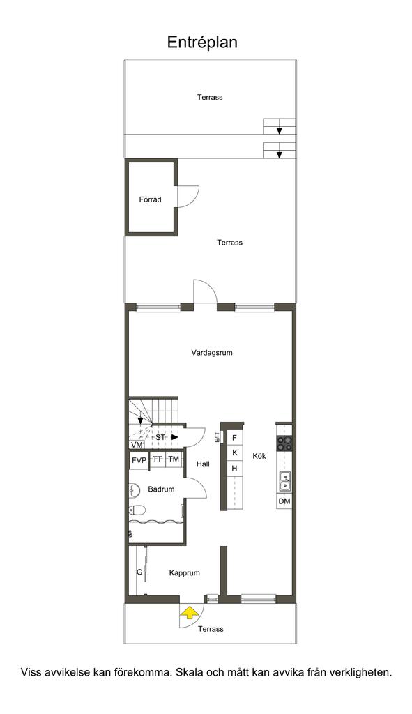 Exempelplanlösning Radhus