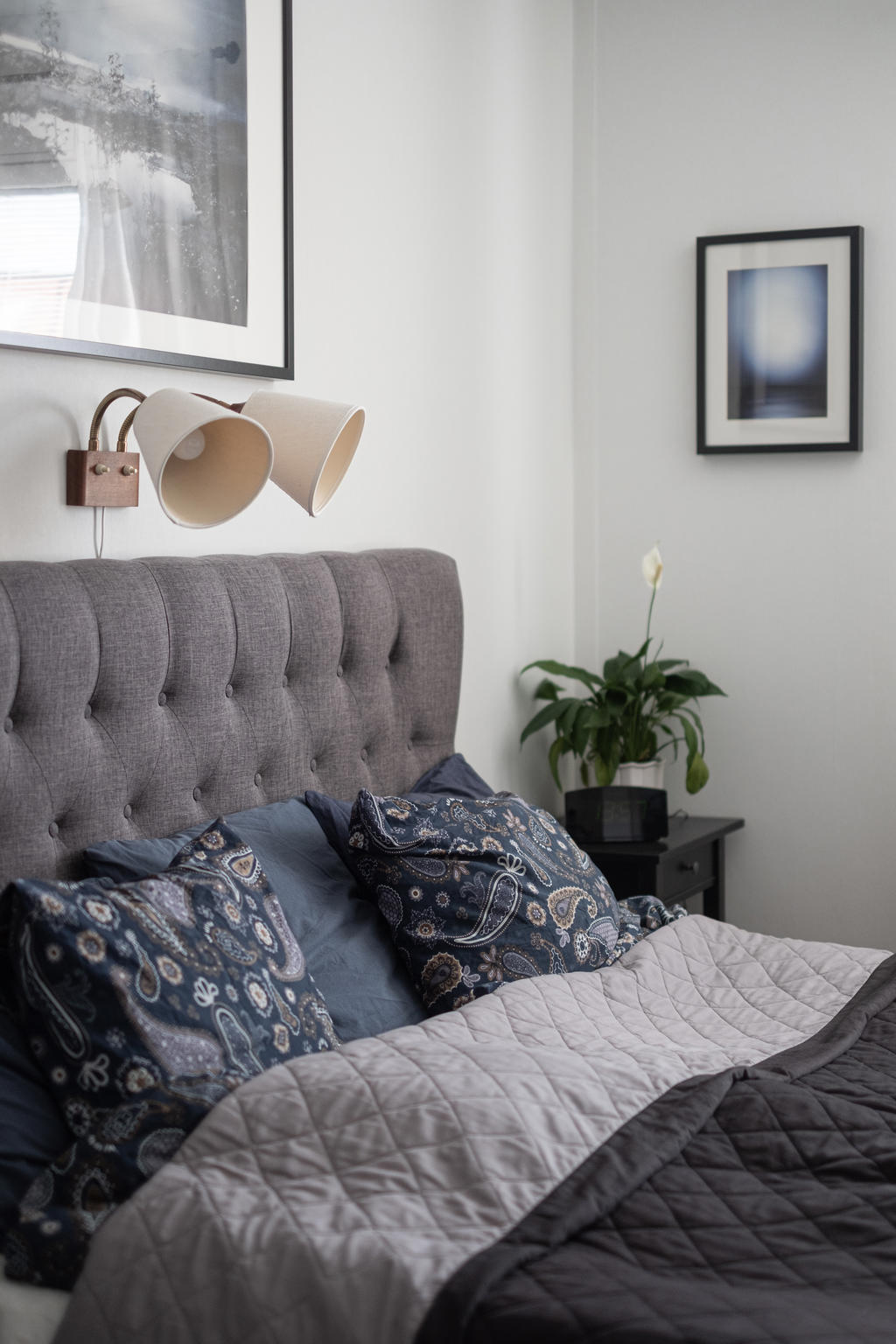 Detaljbild sovrum 1. 