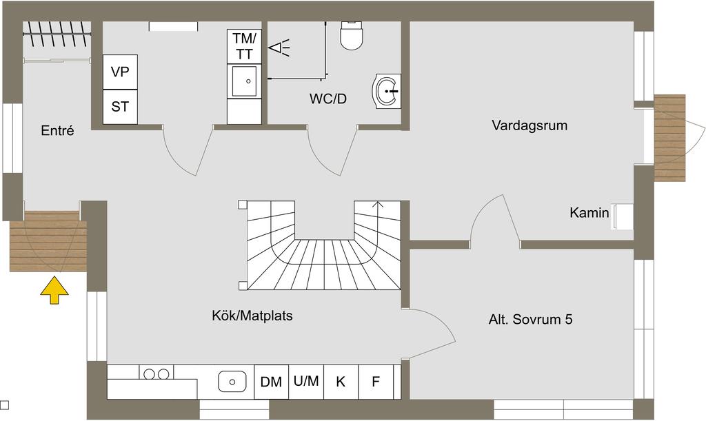 Alt. planlösning entréplan