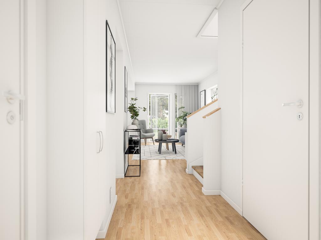 Hall, entréplan, fotomontage.