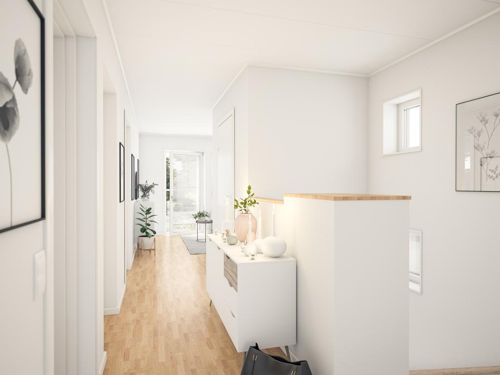 Hall övre plan, fotomontage