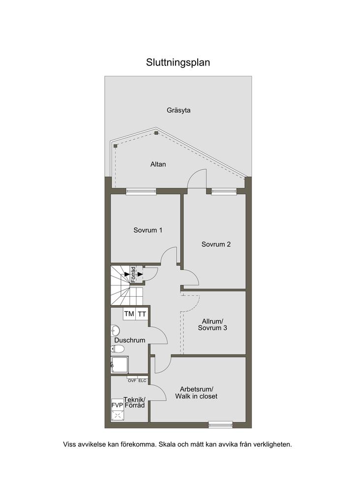 Planlösning nedre plan