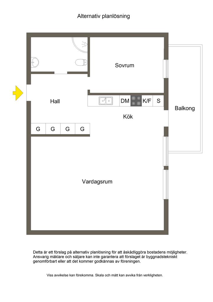 Alternativ planlösning