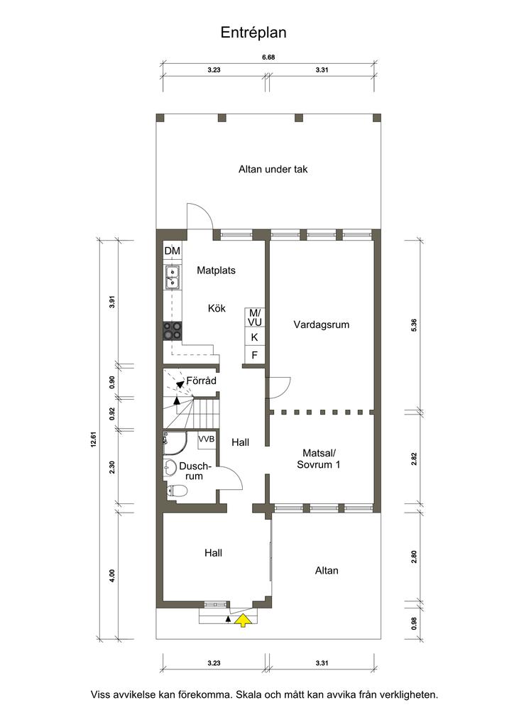 Entréplan, skiss