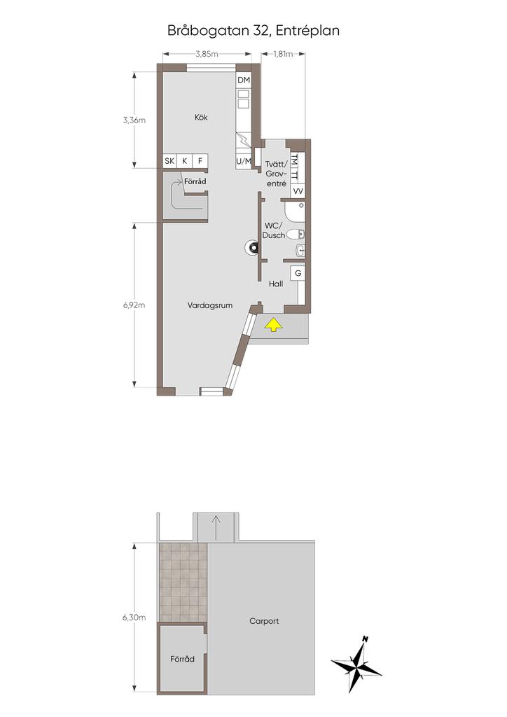 Planlösning entréplan