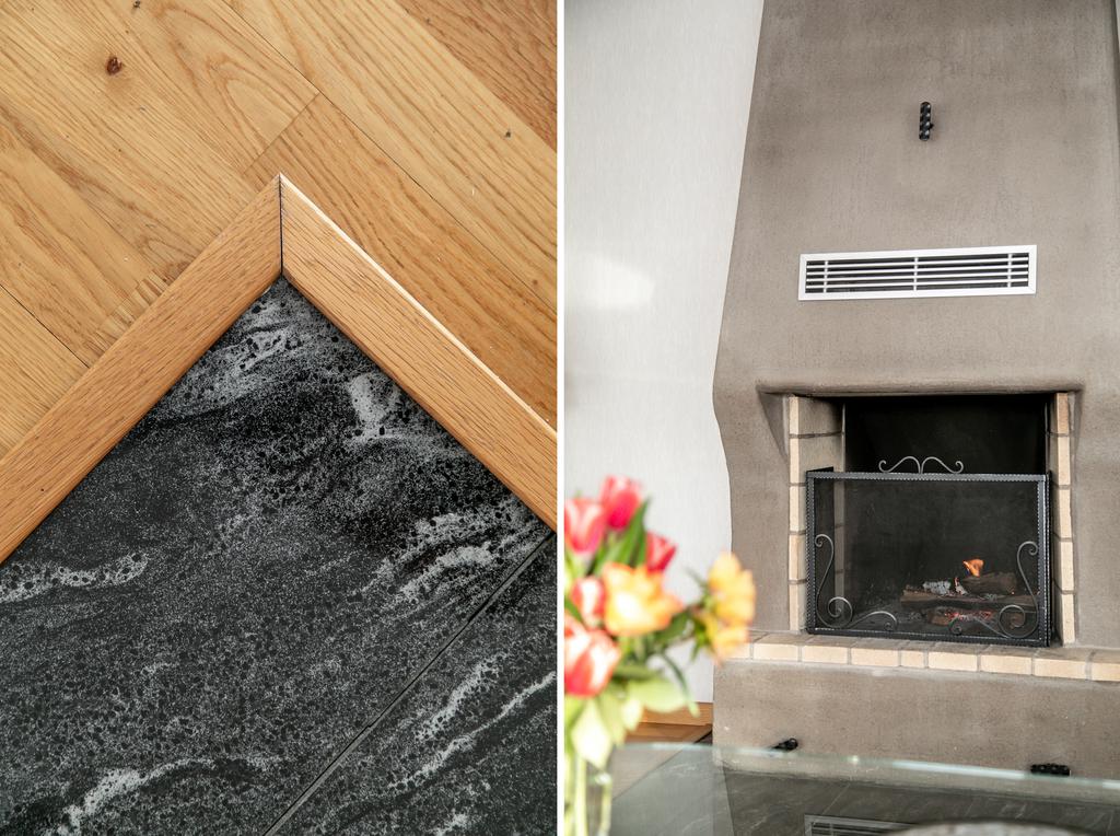 Vackra detaljer och material i hela huset