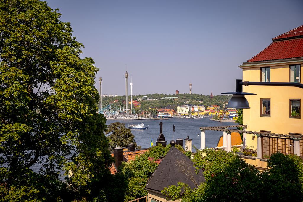 Utsikt mot Kungliga Djurgården och Gröna Lund från området kring Fjällgatan
