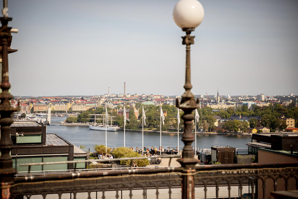 Fantastisk utsikt vid området kring Mosebacke Torg
