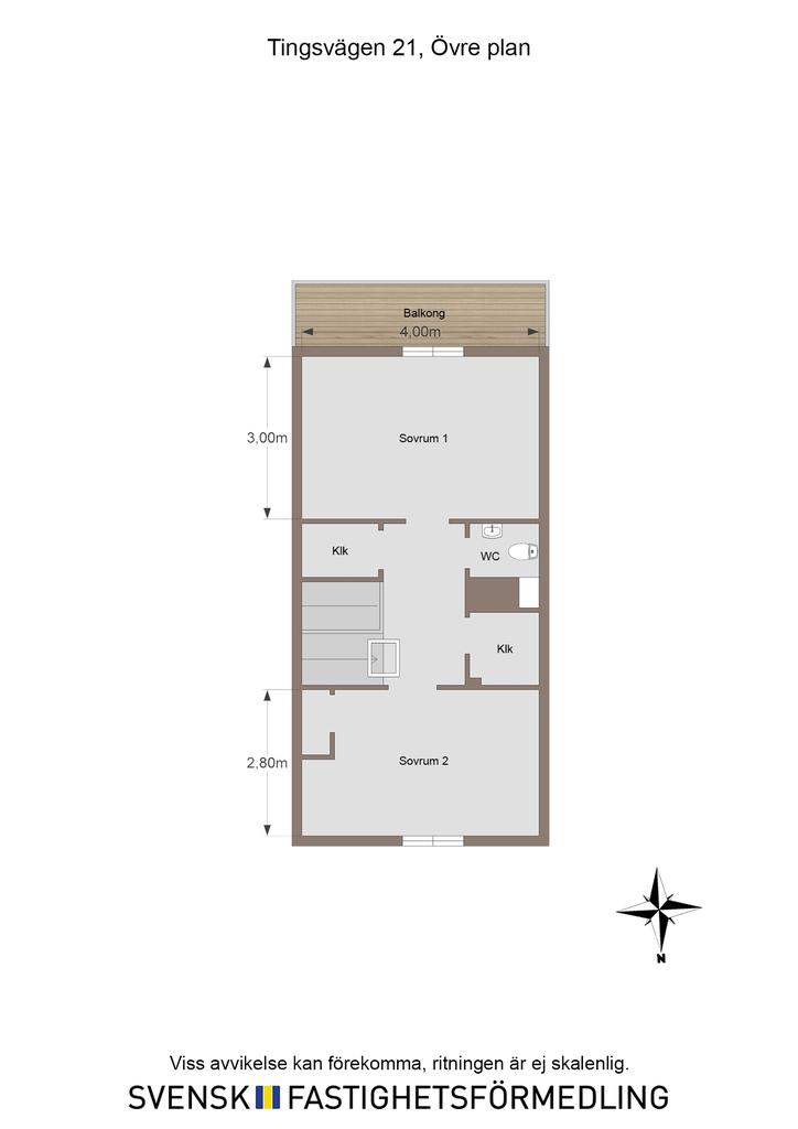 Planlösning övre plan