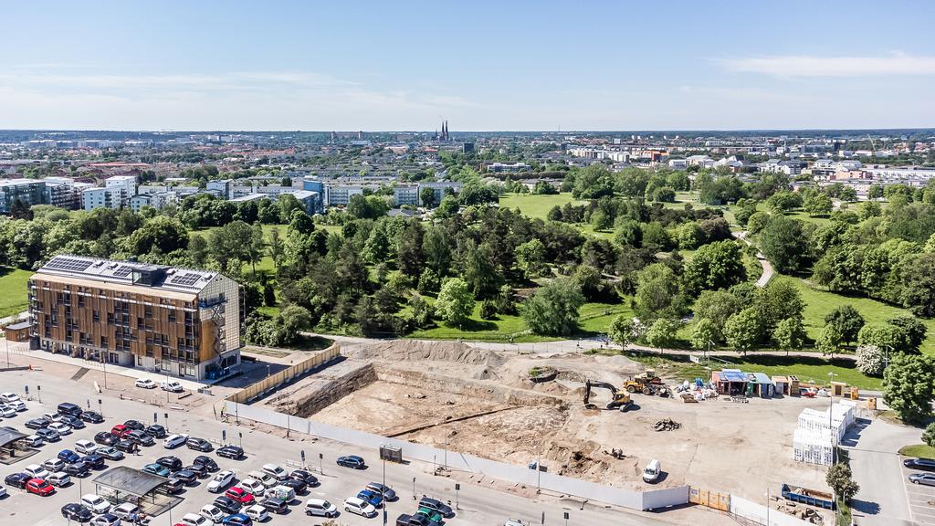 Projektet mitt emellan norra delen av Gränbystaden och Gränbyparken