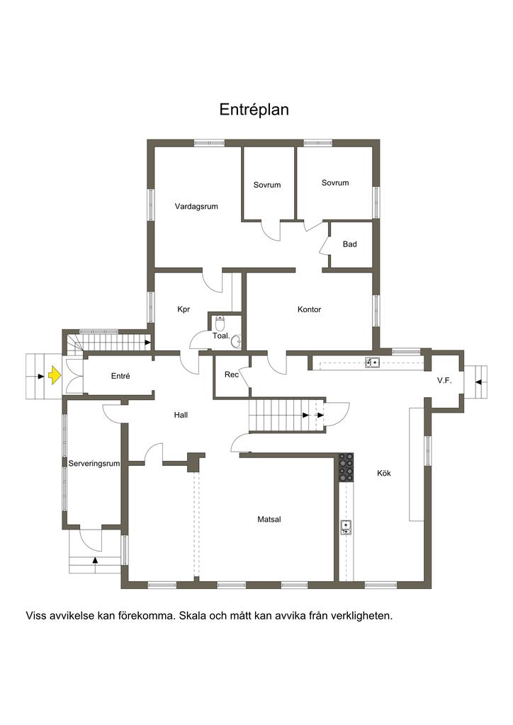 Planlösning entréplan