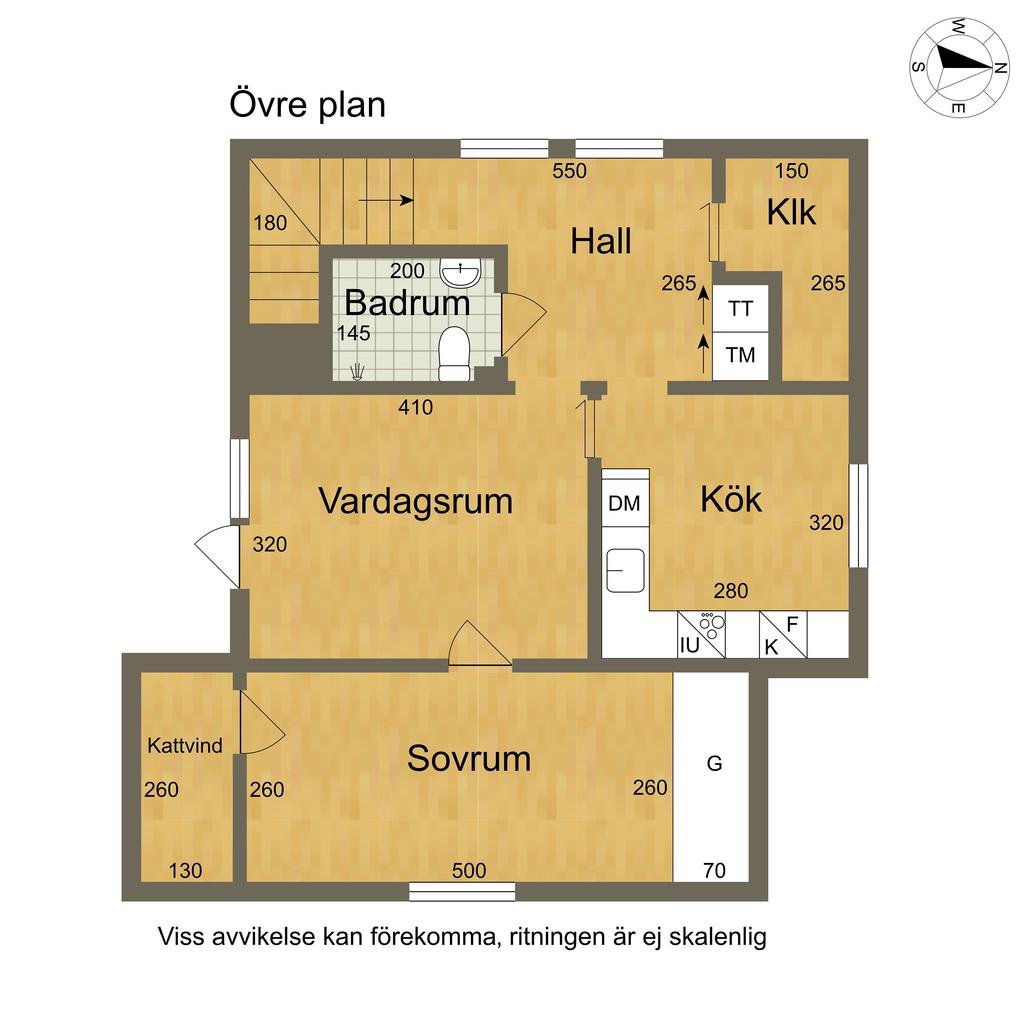 Lägenhet övre plan