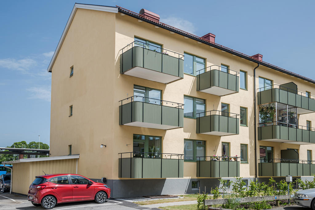 Fasad mot innergård