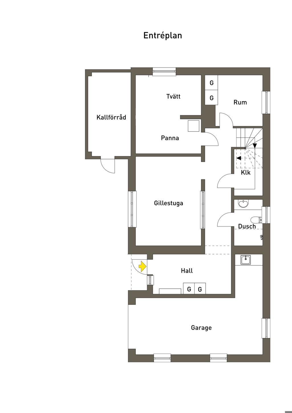 Planlösning entréplan