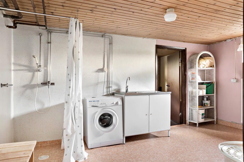 Tvättstuga i källare