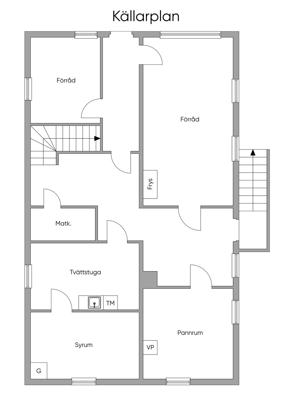 Planlösning källare