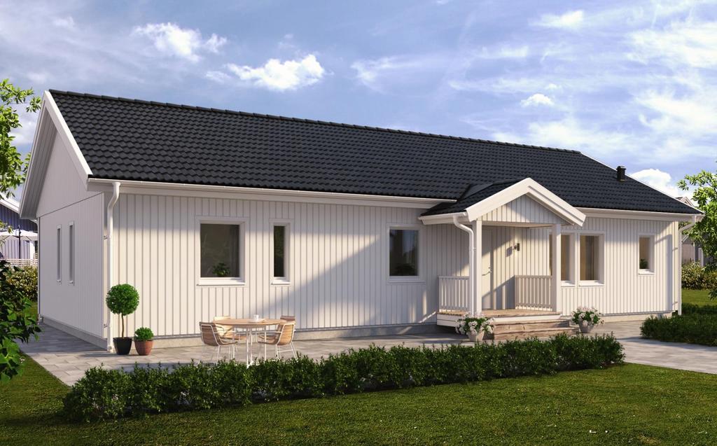 Exempelbild/rendering av hur det färdiga huset kan komma att se ut.