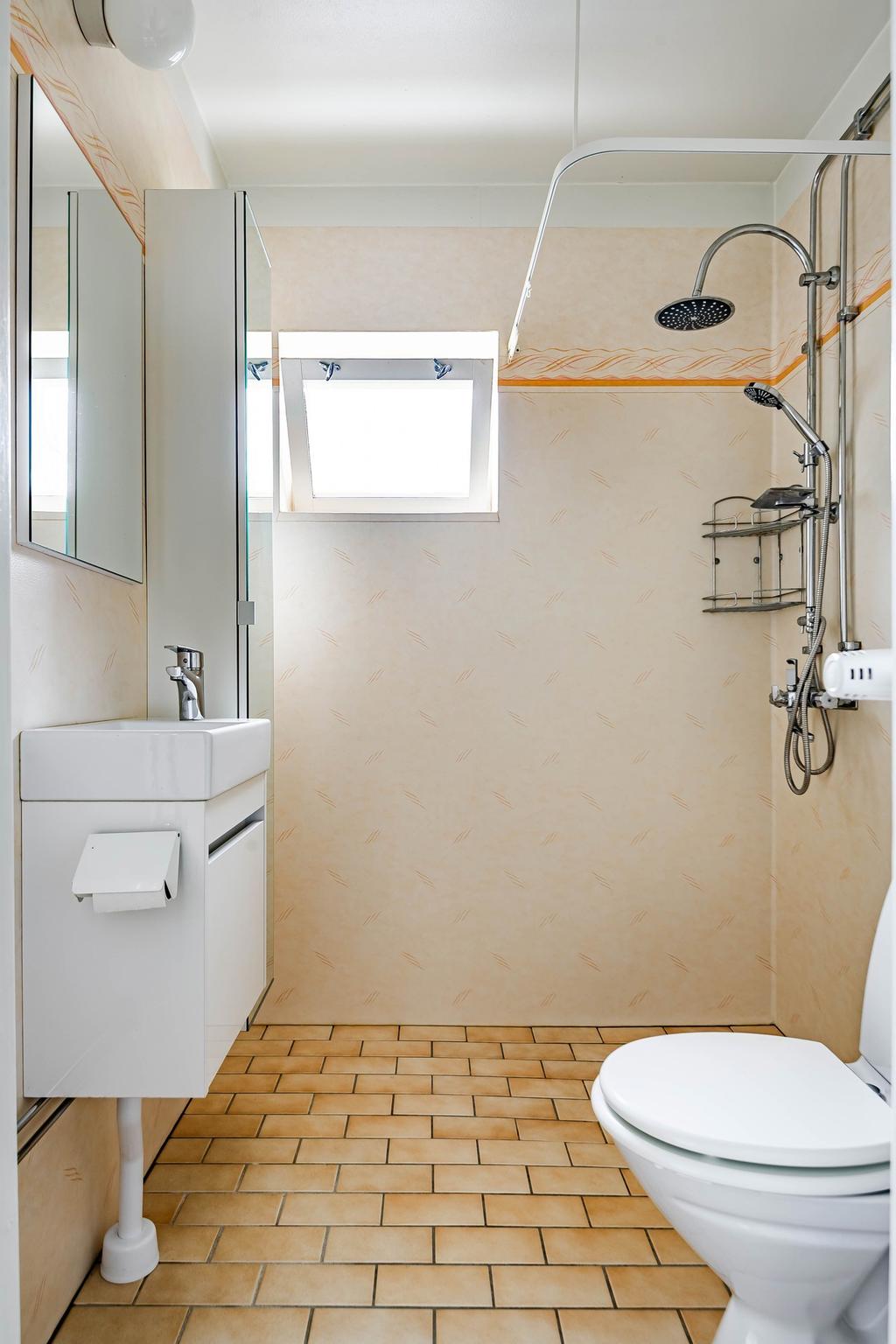 WC med dusch. 