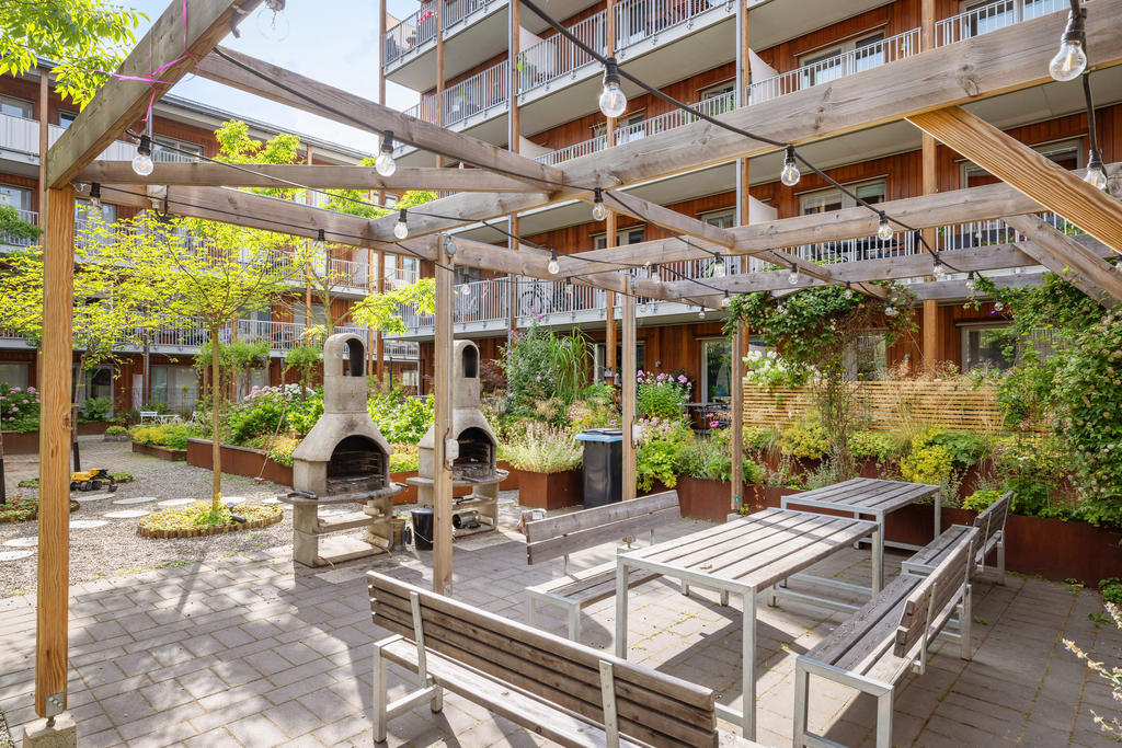 Innergård, grillplats