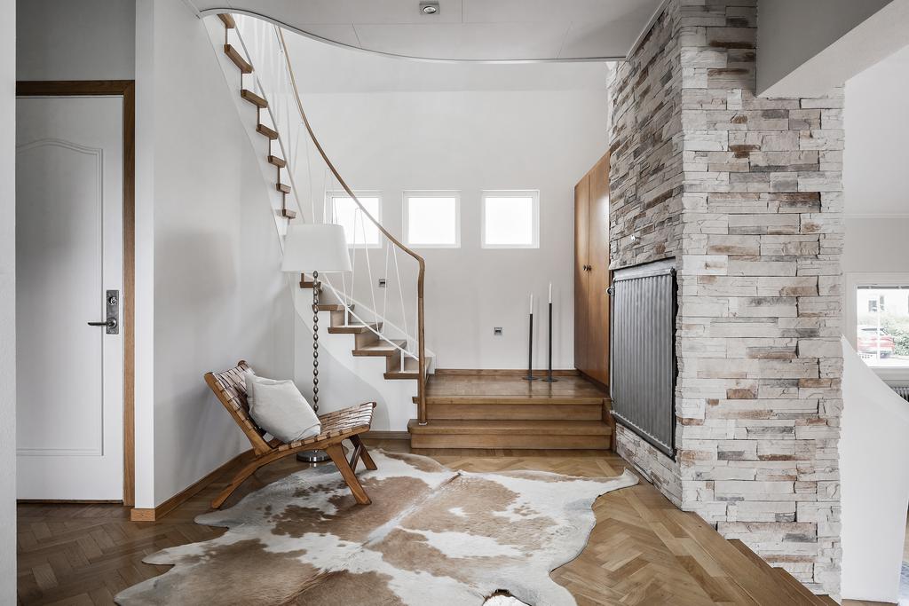 Renoverad trappa med orignalkänsla