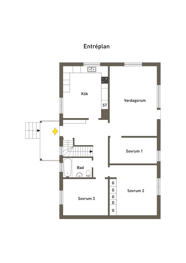 Planlösning entréplan