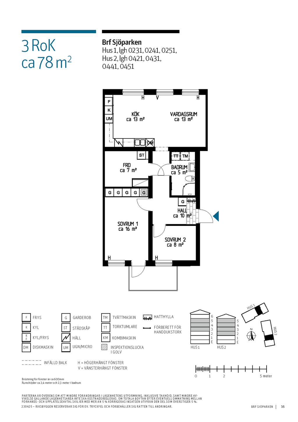 3 rok, 78 m²