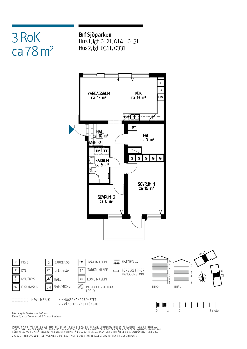 3 rok, 78 m²
