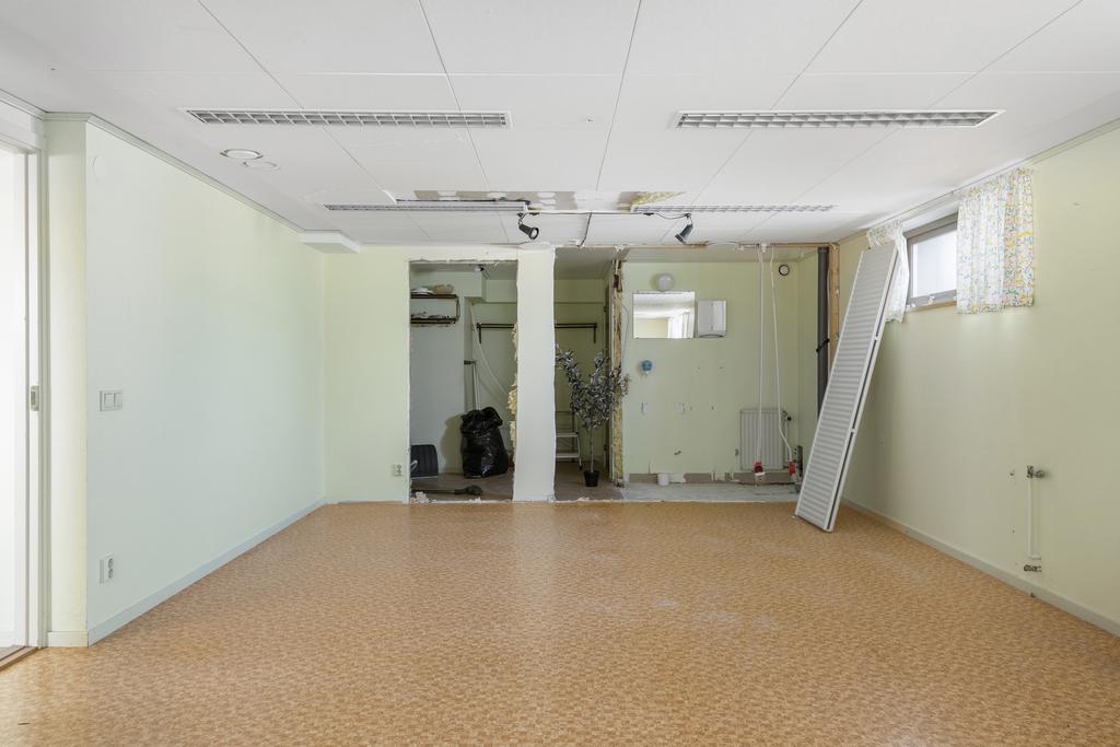 Källarplan, finns ritningar för en lägenhet