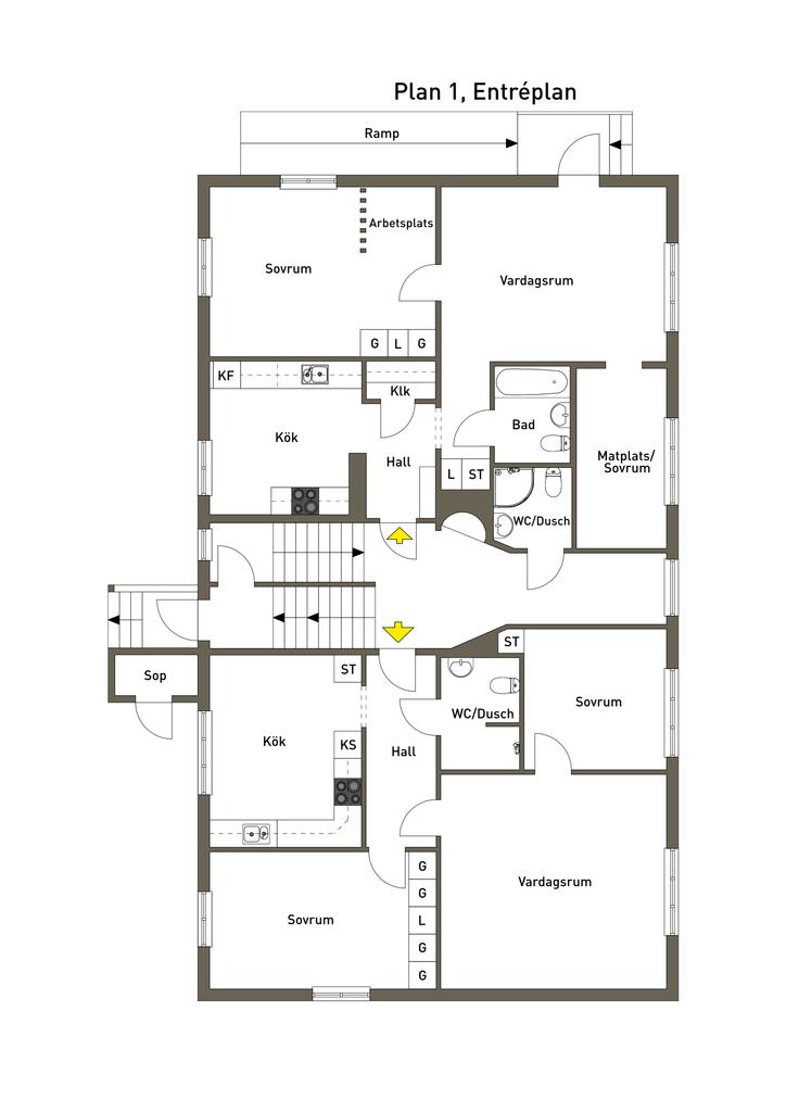 Plan 1, Entréplan