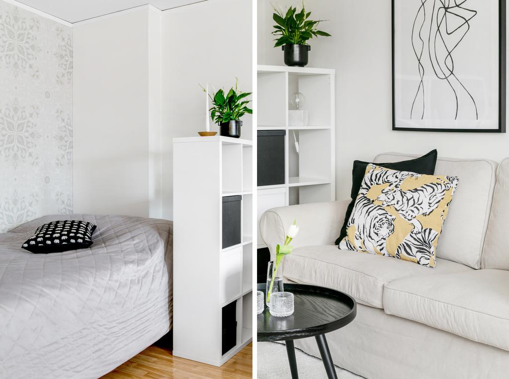 Allrum med plats för både säng och soffa