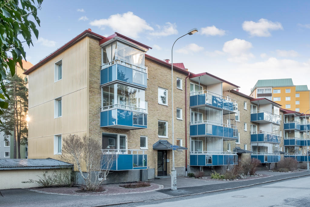 Balkong med underbar kvällssol.