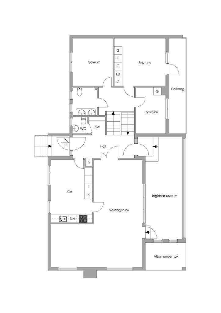 Planritning entréplan