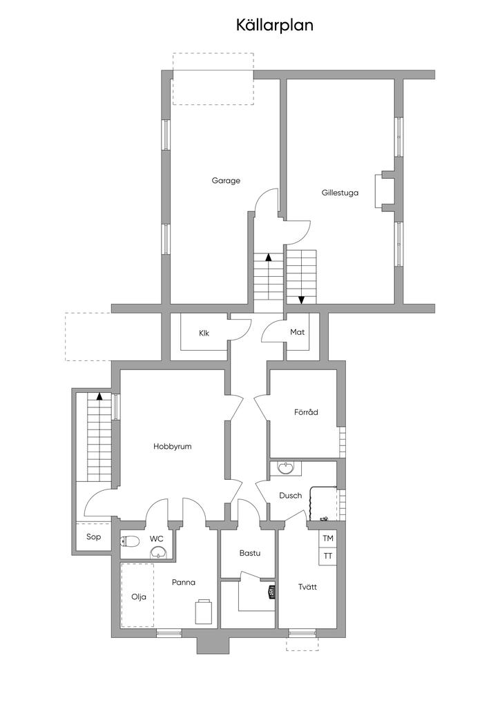 Planritning källarplan