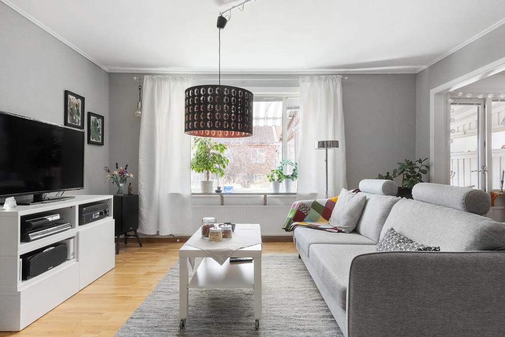Ljust vardagsrum