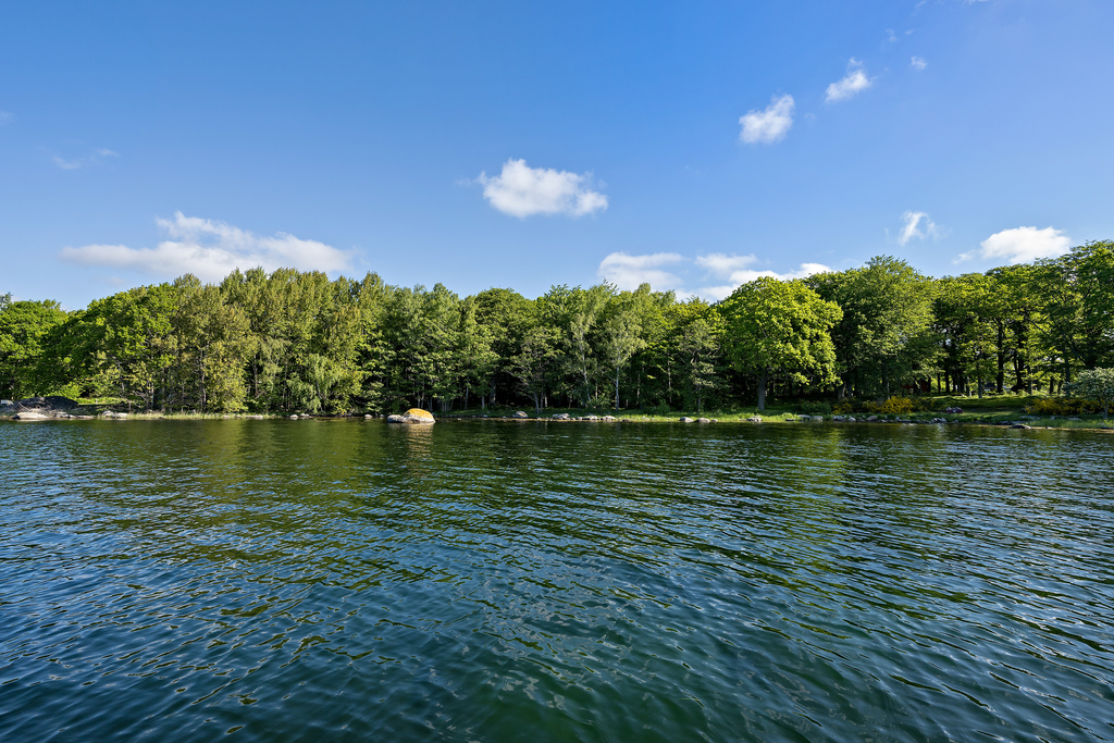 Västra Bokö i sommarskrud.