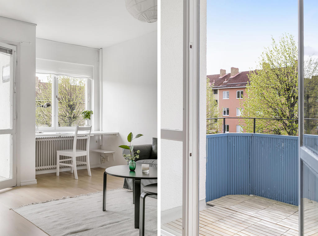 Härlig balkong i söderläge