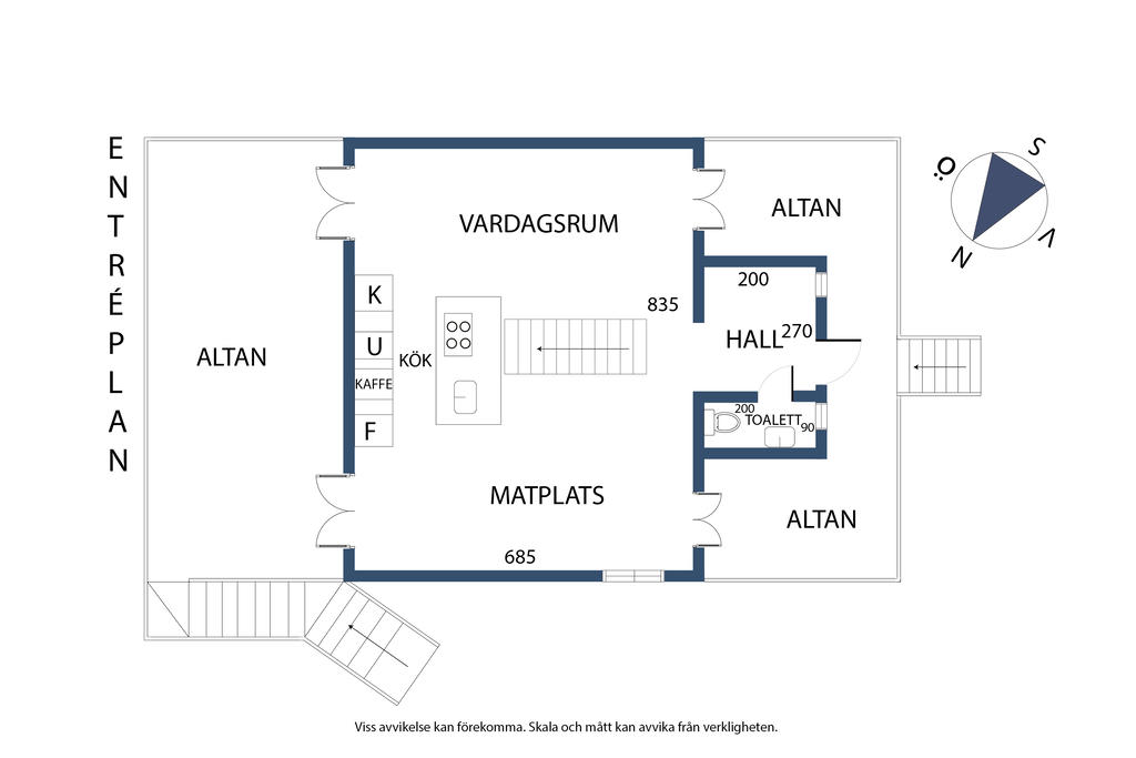 Planlösning, entréplan