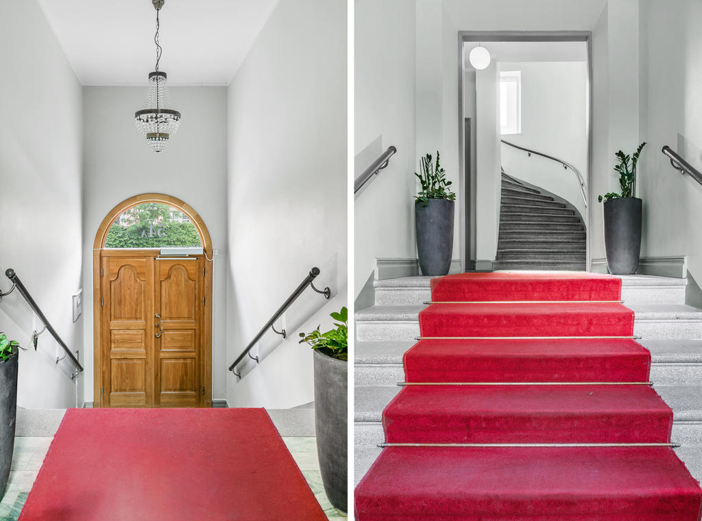 Inbjudande entré i huset